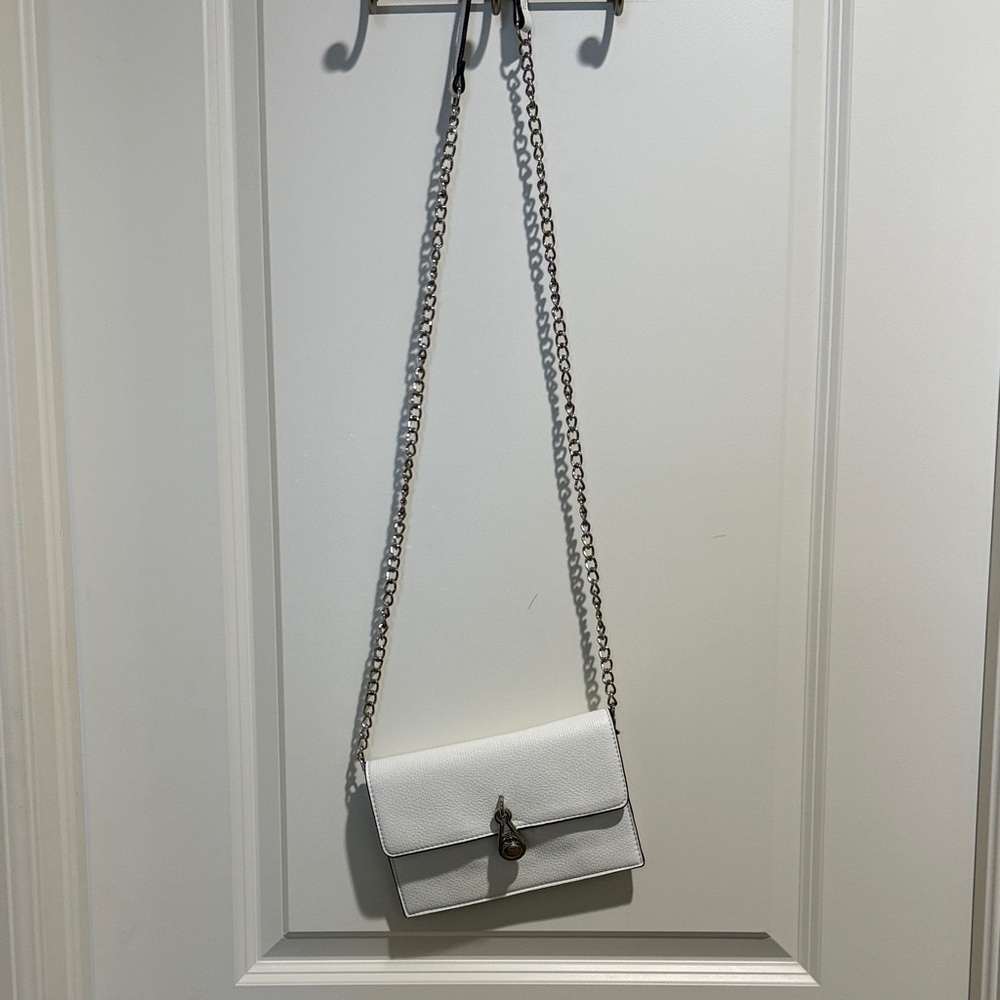 Sondra Roberts Elegant White Crossbody Bag
